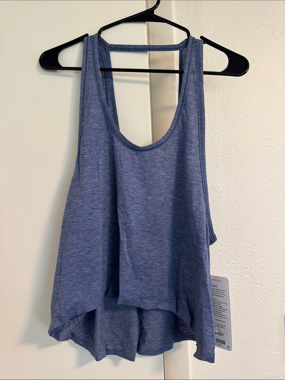 NWT Lululemon Women’s Blue Heather Tank Top